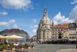 La piazza di Dresda in Germania