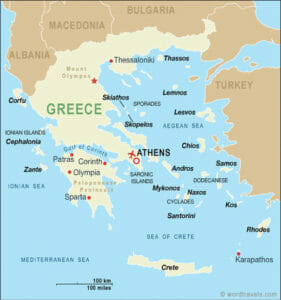 mappa grecia