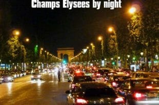 Champs Elysees di notte