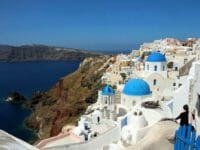 Un fantastico panorama della Grecia: Santorini