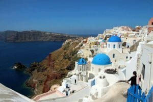 Un fantastico panorama della Grecia: Santorini