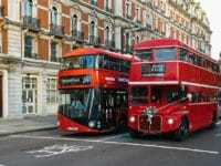 Londra: i bus a due piani