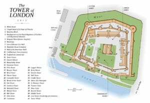 Mappa della Torre di Londra
