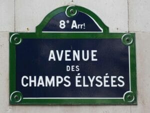 Cartello Champs Elysees