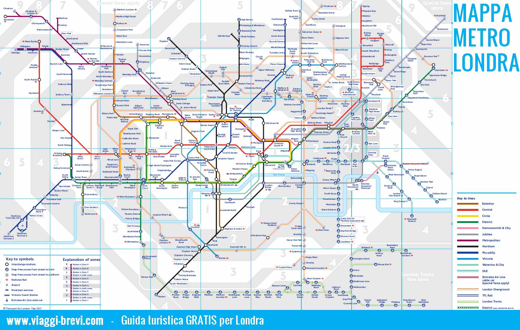 GUIDA E MAPPA DELLA METRO DI LONDRA